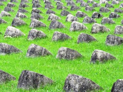 Osztrák-magyar katonai temetõ – Redipuglia-stock-foto