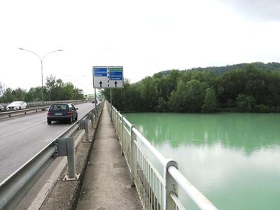 Autóút az Isonzo fölött-stock-foto