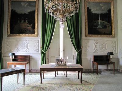 A Trianon palota térképészeti kabinetterme-stock-photo