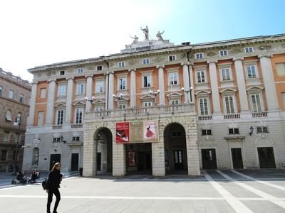 A triesti operaház-stock-foto