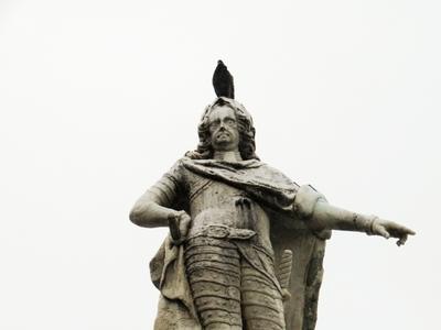VI. Habsburg Károly trieszti obeliszkje-stock-foto