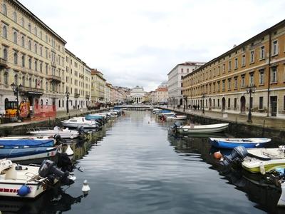 Trieszt - Gran Canale-stock-foto