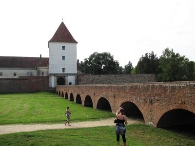 Sárvár (Hungary), 11 September 2016The Nádasdy castle (13th Century).A Nádasdy-vár (XIII. sz.)-stock-photo