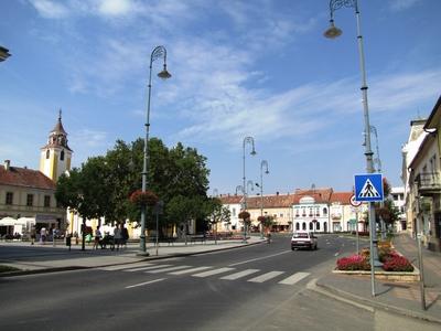 Sárvár (Hungary), 11 September 2016The City Centre.Városközpont. Kossuth Lajos tér.-stock-foto