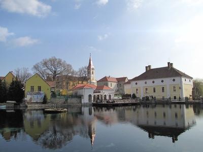 A tapolcai Malom-tó-stock-foto