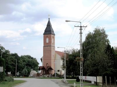 Nyáregyháza - Településkép-stock-foto