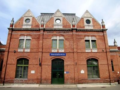 Ceglédi vasútállomás-stock-foto