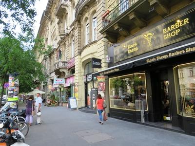 Budapest - Erzsébet körút-stock-foto