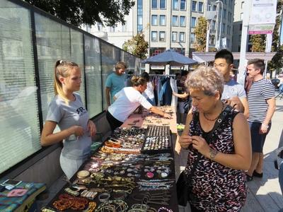 Budapesti piacok napja-stock-foto