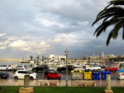 Bari látképe-stock-foto