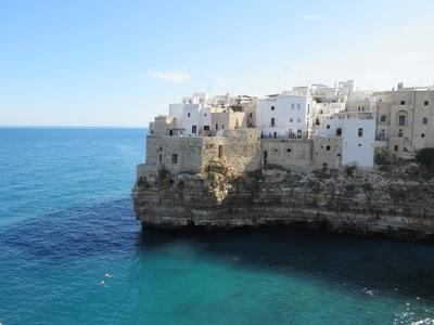 Polignano a Mare - Adriai-tenger-stock-photo