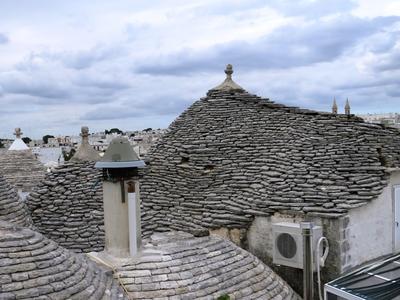 Alberobellói háztetõk - Trullók - Olaszország-stock-foto