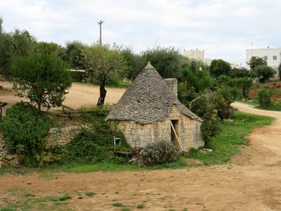 Alberobello - Paraszt trullo - Olaszország-stock-foto