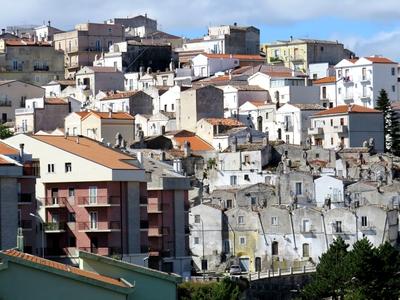 Monte S. Angelo - Gargano-félsziget - Olaszország-stock-foto