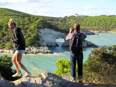 Tengeri kapu - Gargano-félsziget - Olaszország-stock-foto