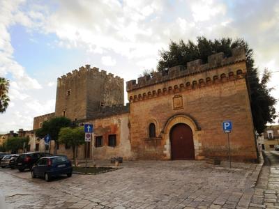 San Vito dei Normanni középkori vára - Olaszország-stock-foto