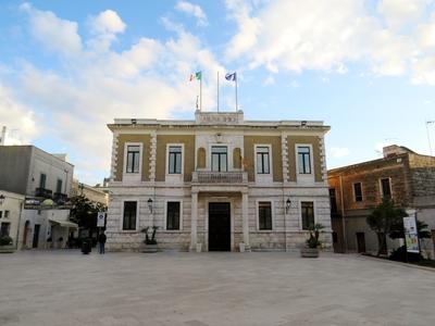 San Vito dei Normanni - Városháza - Olaszország-stock-foto