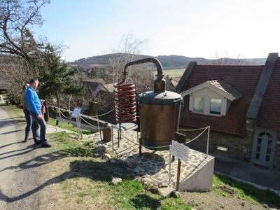 Tihany, 2019. március 17.Lavender distillation equipment. Tihany is famous for its lavender production and processing.Levendula lepárló berendezés. Tihany levendula termelésérõl és feldolgozásáról híres.-stock-photo