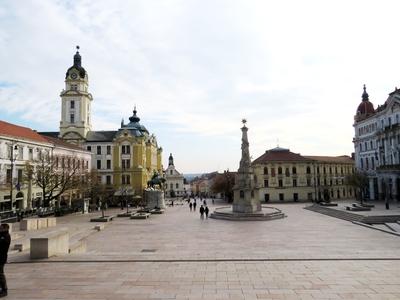 Pécs - Széchenyi tér-stock-foto