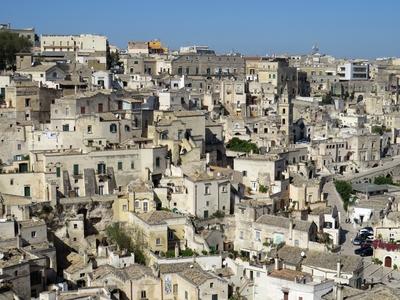 Matera kõváros - Olaszország - Basilicata tartomány-stock-photo