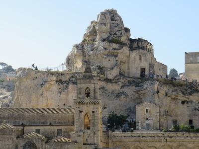 Matera kõváros - Olaszország-stock-foto