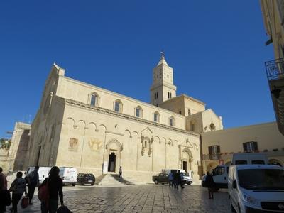Matera román stílusú katedrálisa - Olaszország-stock-foto