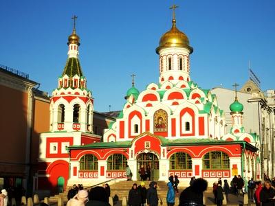 Moszkva - Kazan katedrális-stock-foto