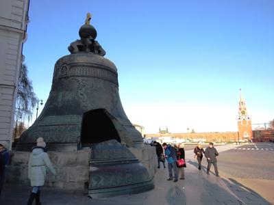 Moszkva - Cár harang - Szpasszkaja torony-stock-foto