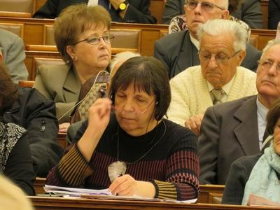 Papp Katalin, a Nyugdíjasok Országos Képviseletének elnöke-stock-foto