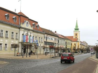 Balassagyarmat - Városközpont-stock-foto