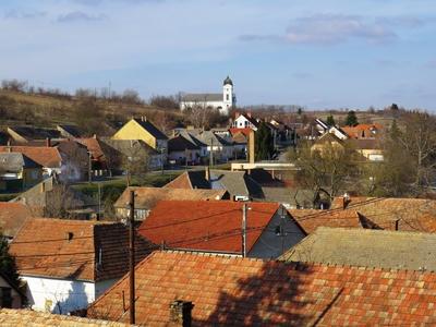 Dunakömlõd - Látkép-stock-foto