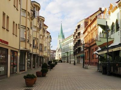 Kaposvár - City Center - Main Street-stock-foto