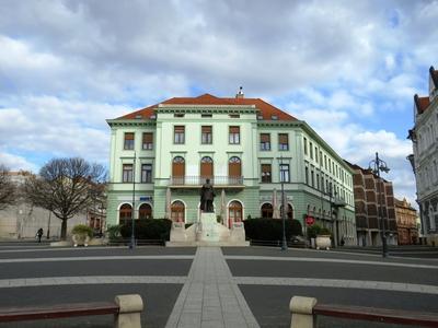 Kaposvár - Kossuth Square - Main Square-stock-photo