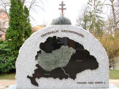 Trianon Memorial - Trianon Treaty - Hungarian Territory-stock-photo