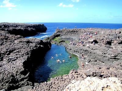 Cape - Verde - Sal Island Burracona, a natural sight of the island.-stock-foto