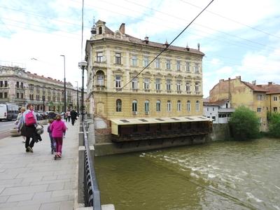 Cluj-Napoca (Kolozsvár), 8 May 2017The Somes river in the Center of Cluj.A Szamos Kolozsvár belvárosában.-stock-foto