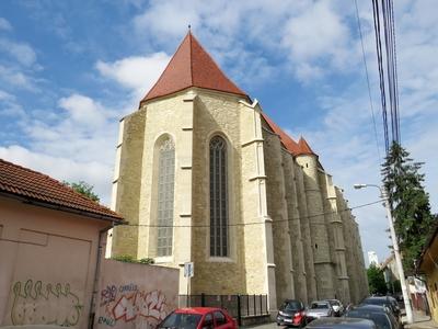 Cluj-Napoca (Kolozsvár), 9 May 2017The Calvinist Cathedral of Cluj-Napoca (15th C.)A Farkas utcai református templom. A kolzsvári gótika remekmûve. XV. sz.-stock-foto