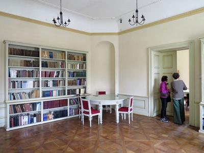 Târgu-Mureº (Marosvásárhely), 10 May 2017The Teleki Library also known as Teleki-Bolyai Library and Bibliotheca Telekiana, is a historic public library and current museum in Târgu-Mureº.A Teleki Téka (Teleki–Bolyai Könyvtár). A könyvtárat 1802-ben létesítette gróf Teleki Sámuel, Erdély kancellárja.-stock-foto