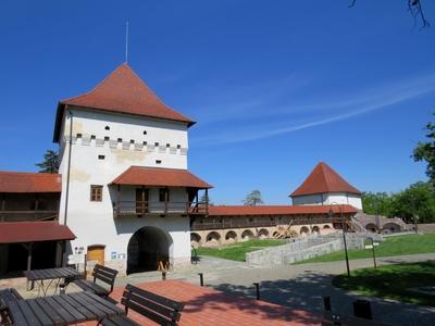 Târgu Mure? (Marosvásárhely), 10 May 2017The Middle-age fortress.A középkori vár. Kolostorból  Báthory István alakította várrá 1492-ben.-stock-foto