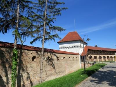 Târgu Mure? (Marosvásárhely), 10 May 2017The Middle-age fortress.A középkori vár. Kolostorból  Báthory István alakította várrá 1492-ben.-stock-foto