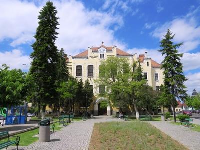 Târgu-Mureº (Marosvásárhely), 10 May 2017The Reformed College in Bolyai street.A református kollégium a Bolyai úton.-stock-foto