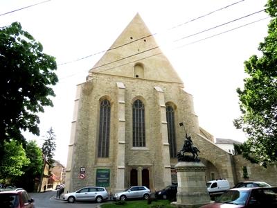 Cluj-Napoca (Kolozsvár), 9 May 2017The Calvinist Cathedral of Cluj-Napoca (15th C.)A Farkas utcai református templom. A kolzsvári gótika remekmûve. XV. sz.-stock-foto