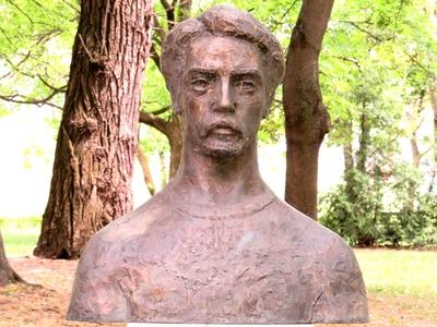 Bust of Hungarian painter Ferenczy Károly-stock-foto