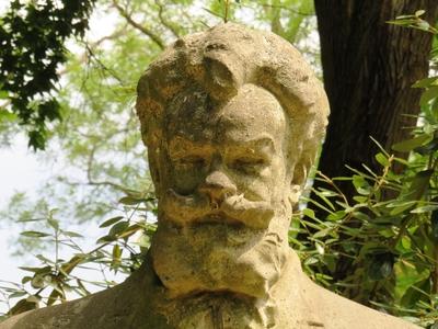 Bust of Hungarian Painter Munkácsy Mihály-stock-foto