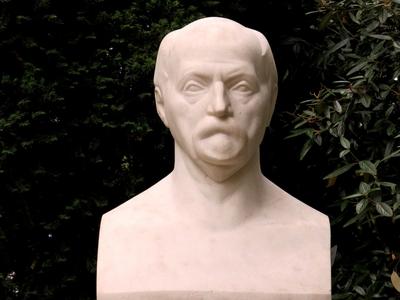 Bust of Hungarian sculptor, Medgyessy Ferenc-stock-foto