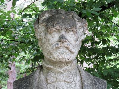 Bust of great Hungarian composer Erkel Ferenc-stock-foto