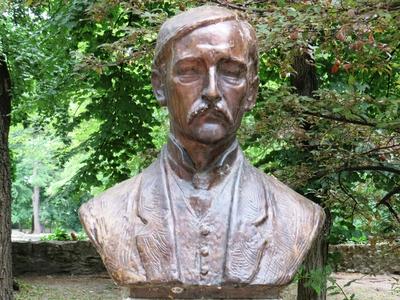 Bust of Ambrus Zoltán - Budapest-stock-foto
