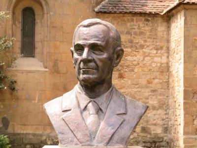 Bust of Transylvanian Hungarian writer and poet Wass Albert-stock-foto