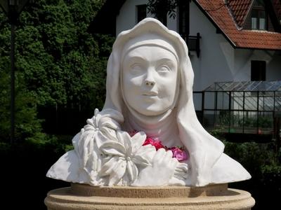 Veszprém - Bust of St. Margaret-stock-foto