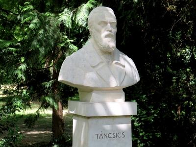 Bust of Táncsics Mihály - Hungarian writer, politician-stock-photo